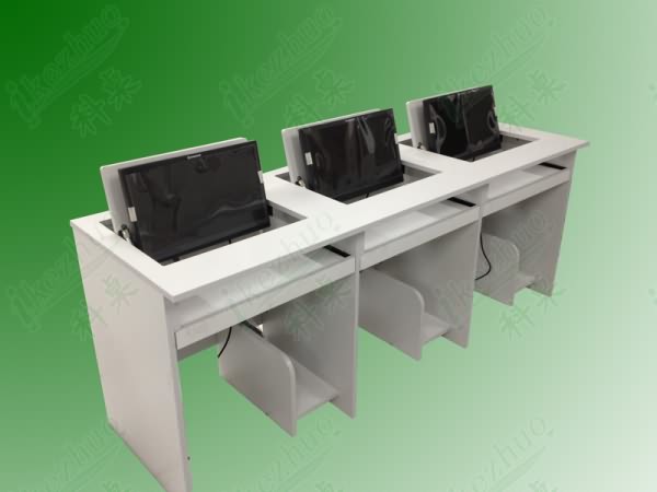 翻轉電腦桌，學校電腦桌，學生電腦桌